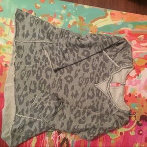 Gray Leopard Sweatshirt