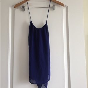 Colbalt blue flowy top
