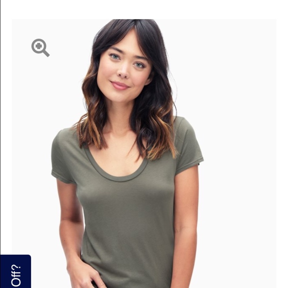 Splendid slightly sheer jersey tee