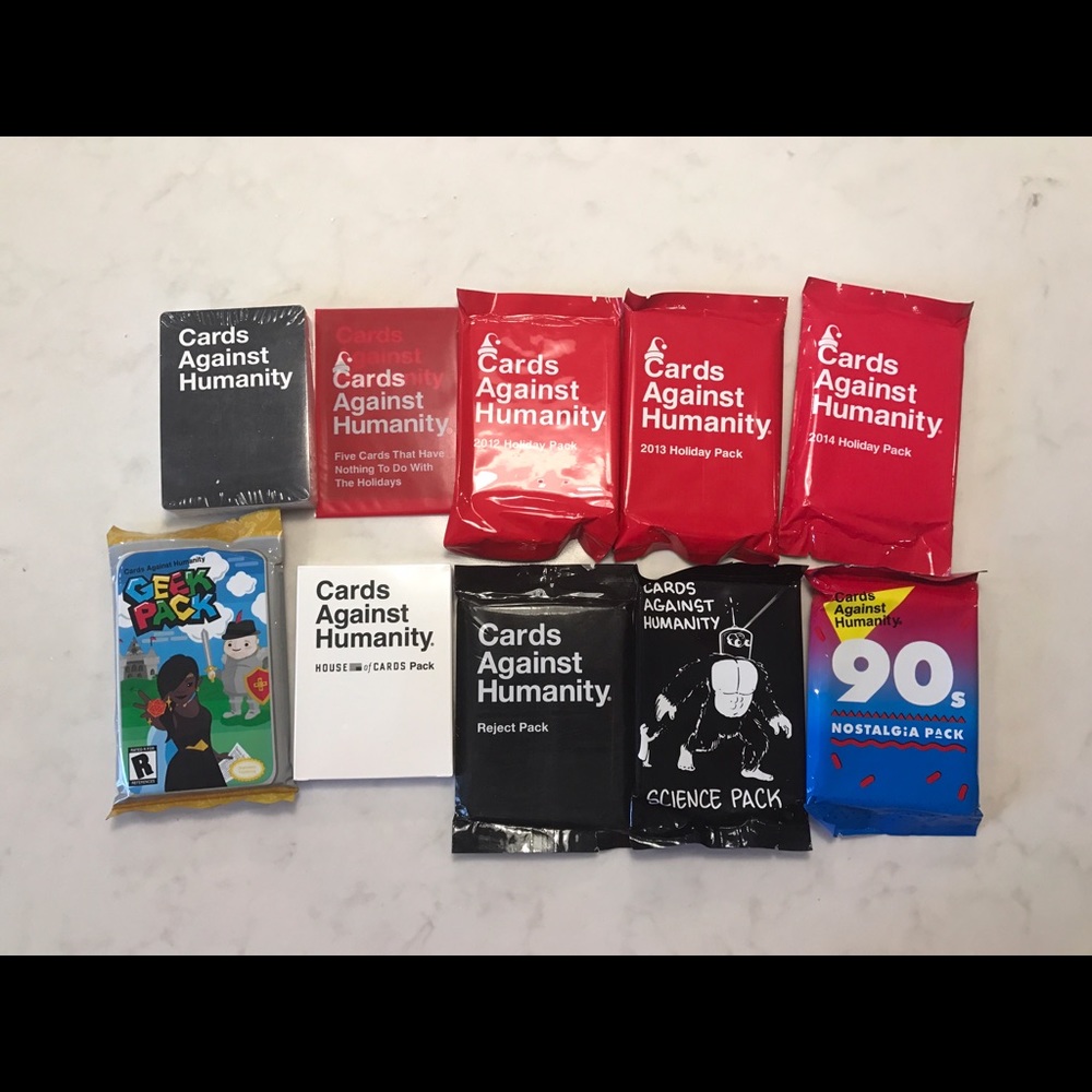 Cards against humanity packs