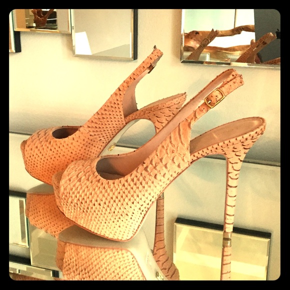 Firm Sale🔥Pour la Victoire nude reptile heels - Picture 3 of 8