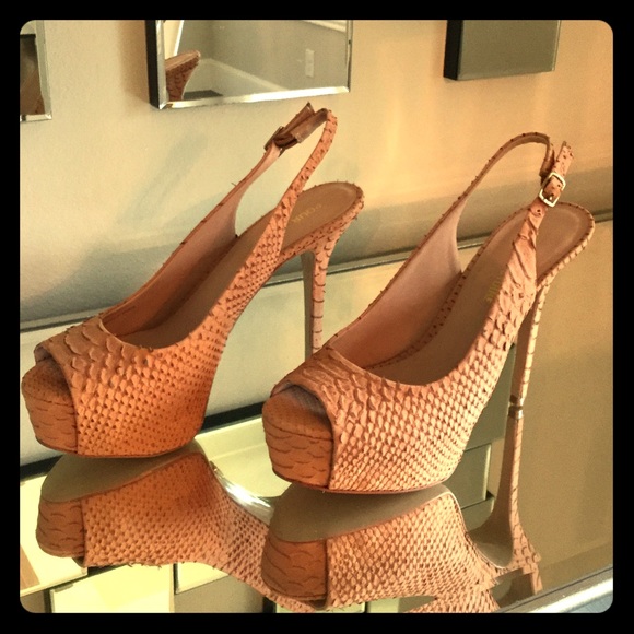 Firm Sale🔥Pour la Victoire nude reptile heels - Picture 4 of 8