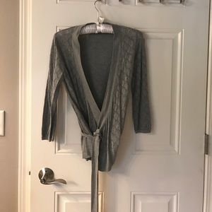 Crochet wrap sweater