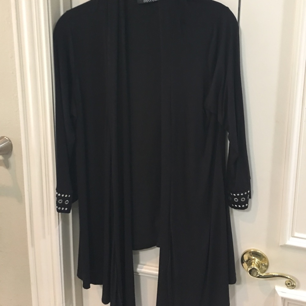 Black cotton jacket/cardigan