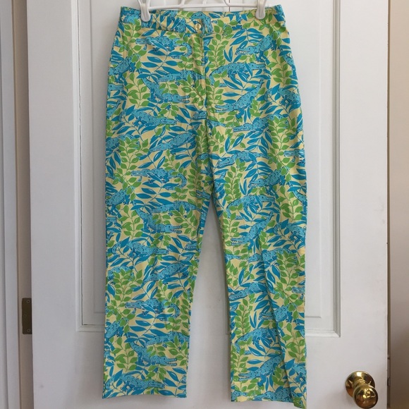 Lilly Pulitzer cropped pants nwot size 4 - Picture 1 of 4