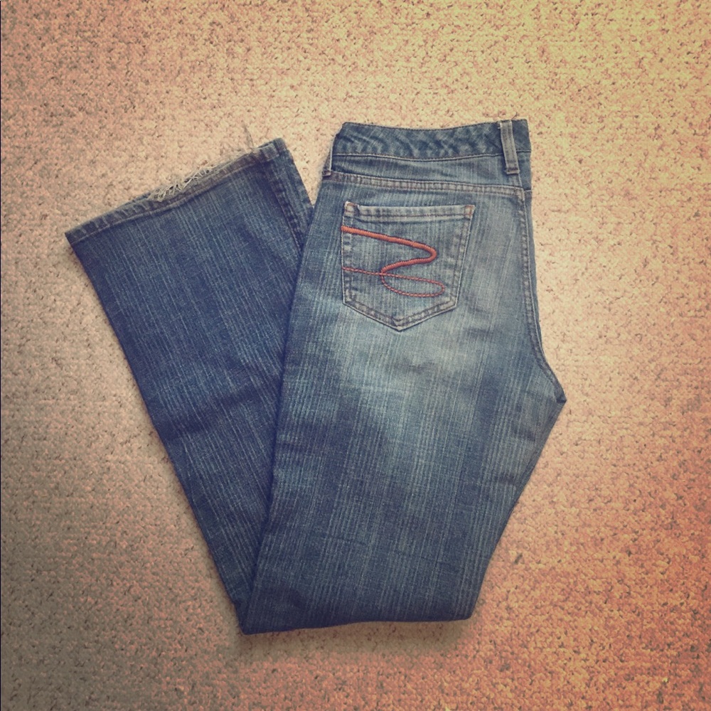 Seven7 flare denim