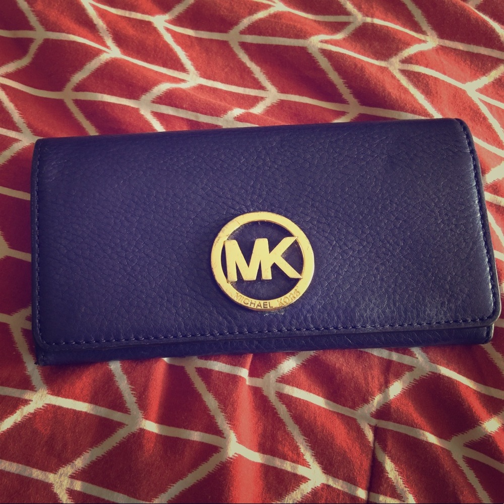 Authentic Michael Kors purple wallet