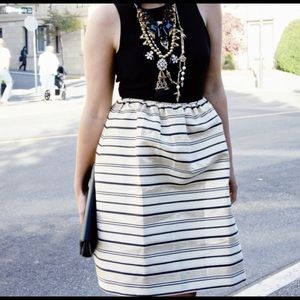 NWT J.Crew black and gold occasion dress