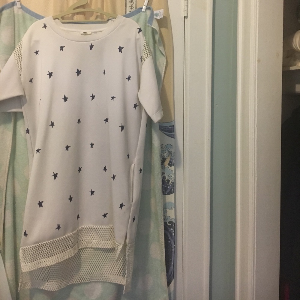 Star Pattern Polyester Dress