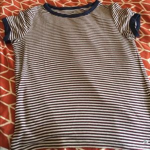 Soft and sexy Striped American eagle ringer tee