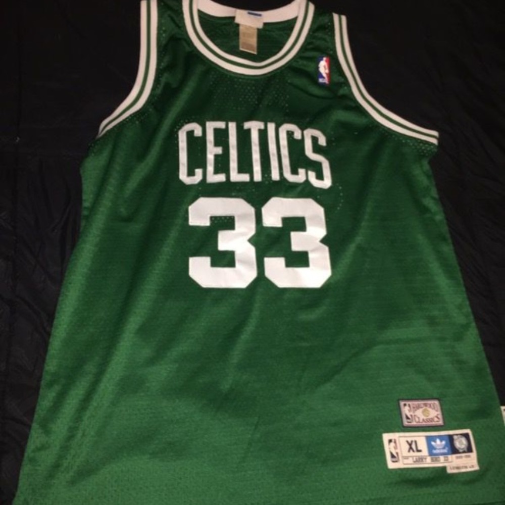 Larry Bird Adidas XL Jersey - stitched