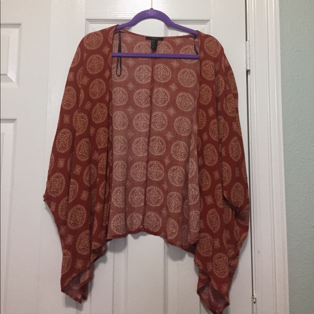 LAST CHANCE Forever 21 Dark Orange Kimono