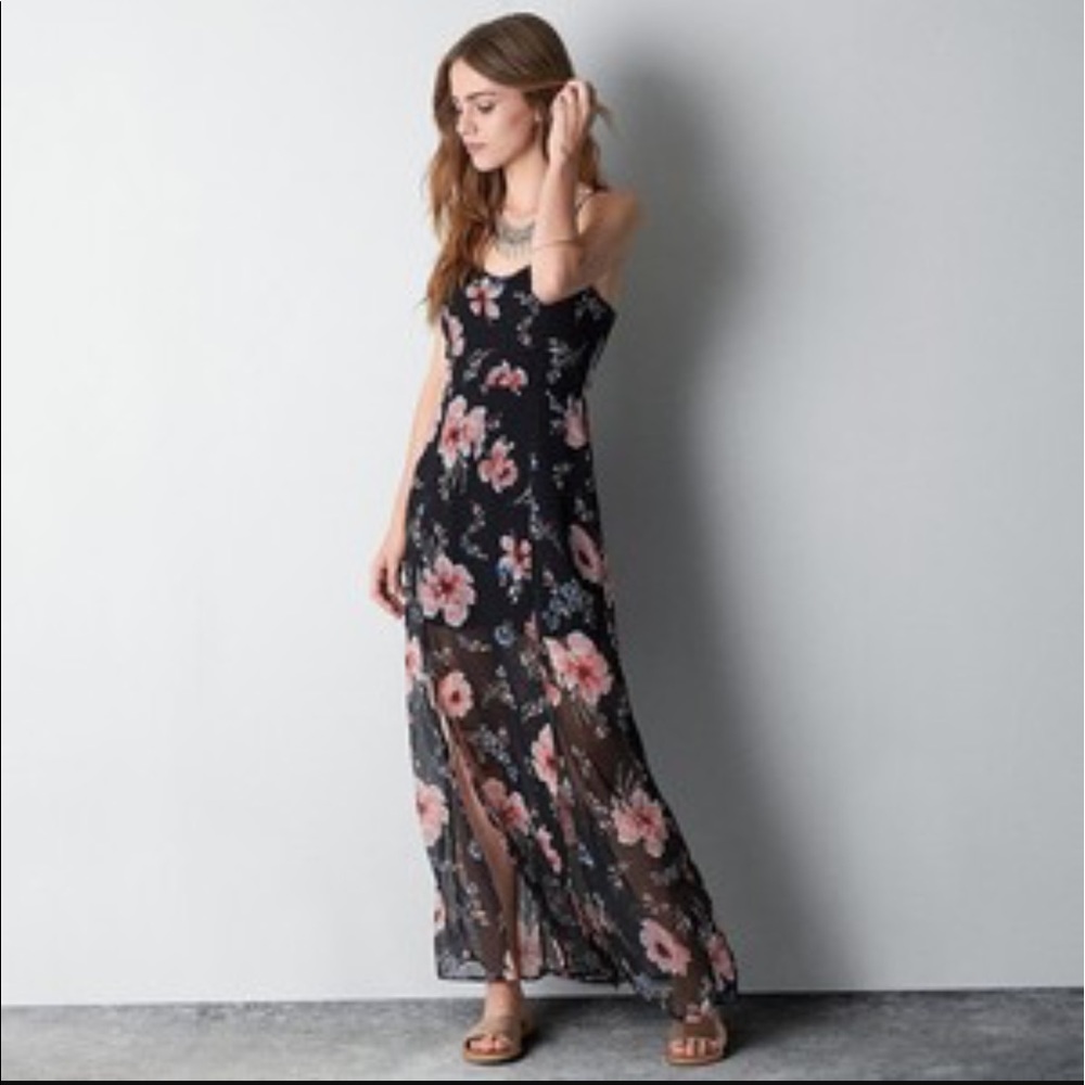 American Eagle Floral Maxi