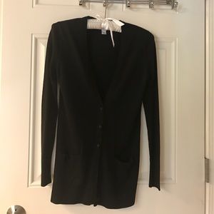 Black boyfriend cardigan sweater