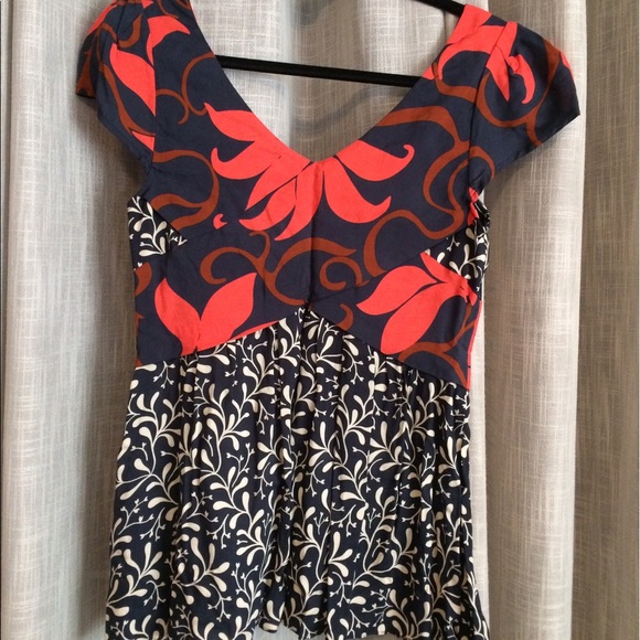 Patterned Top from Anthropologie (Small/Size 2) - Picture 2 of 4