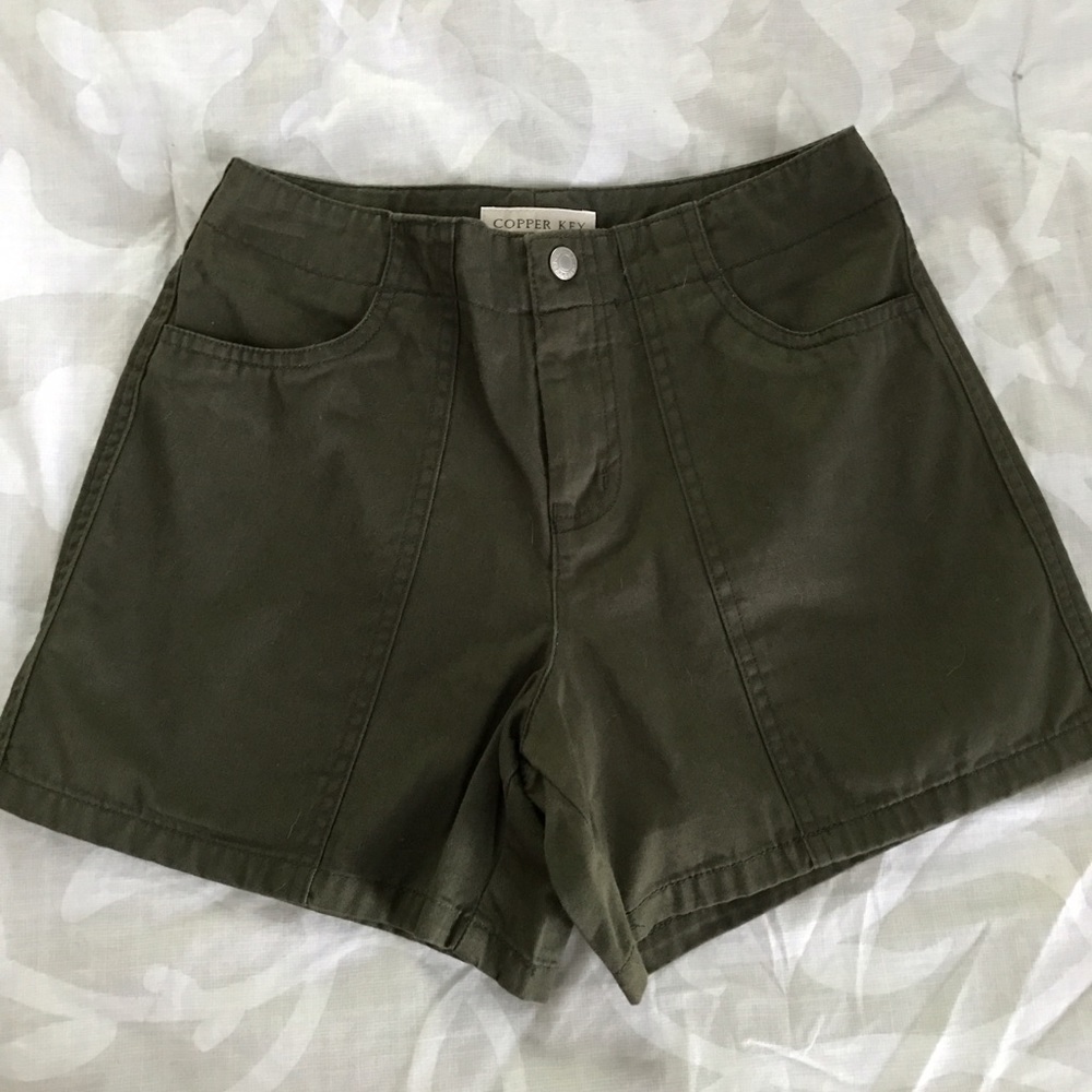 High Waisted Olive khakis Sz1