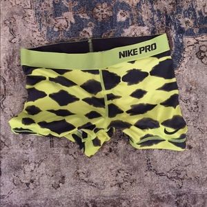 Yellow Nike Pros