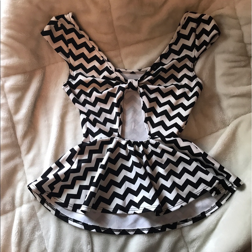 Open Back "Going Out" Zig Zag