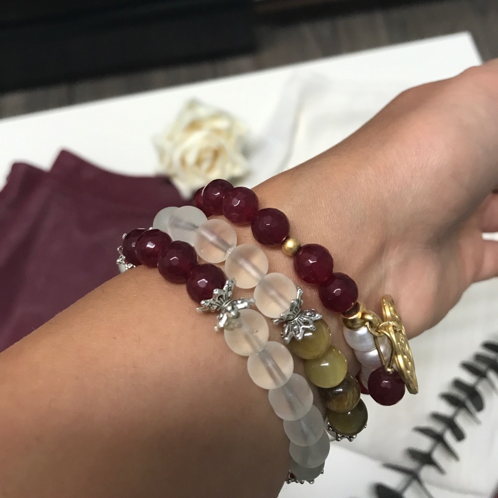 NEW!! Bundle of 3 matching color bracelets