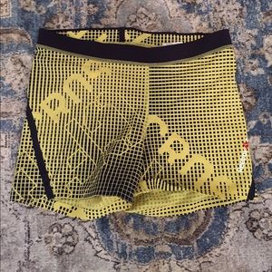 2015 CrossFit Games Yellow Booty Shorts