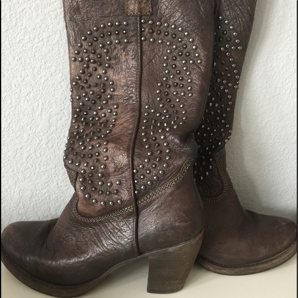 Steve Madden Studded Cowboy Boots