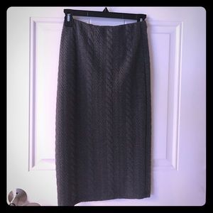 Cable knit skirt