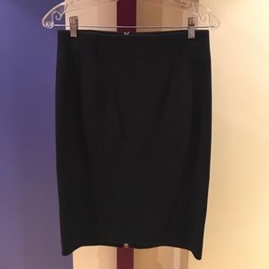 Black J.Crew Ponte/Scuba Pencil Skirt