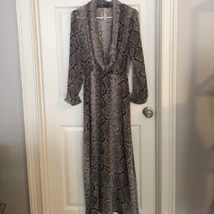 Snakeskin Maxi dress