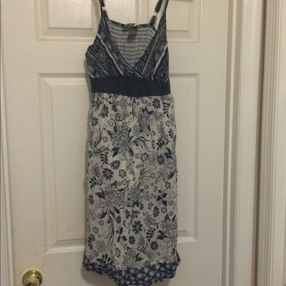 Cute Blue Patterned Dress