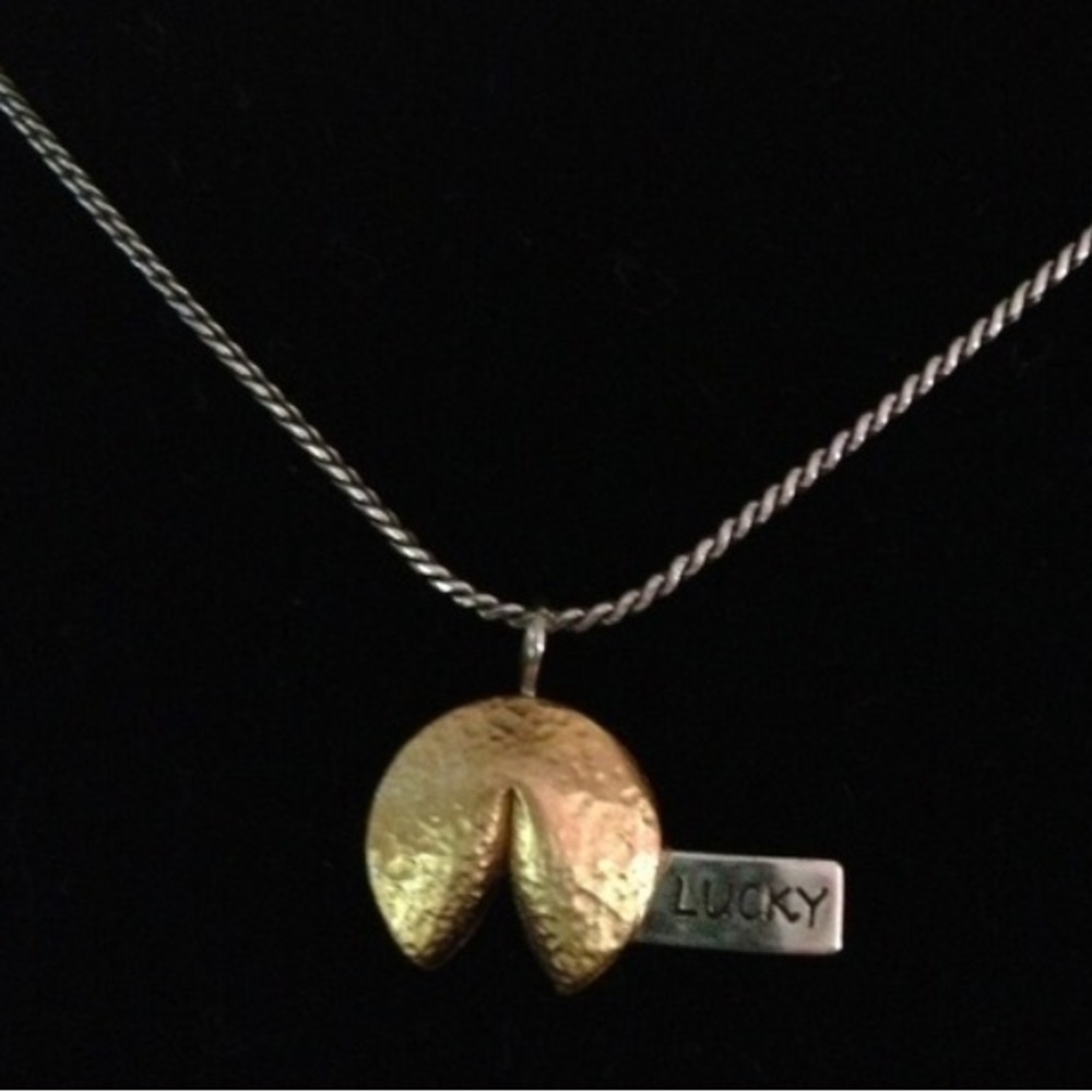 Brighton fortune cookie necklace