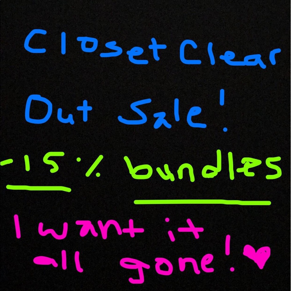 READ DESC. CLOSET CLEAR OUT SALE