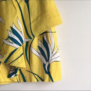 💛 RARE yellow ruffled skirt by Anthropologie! 💛