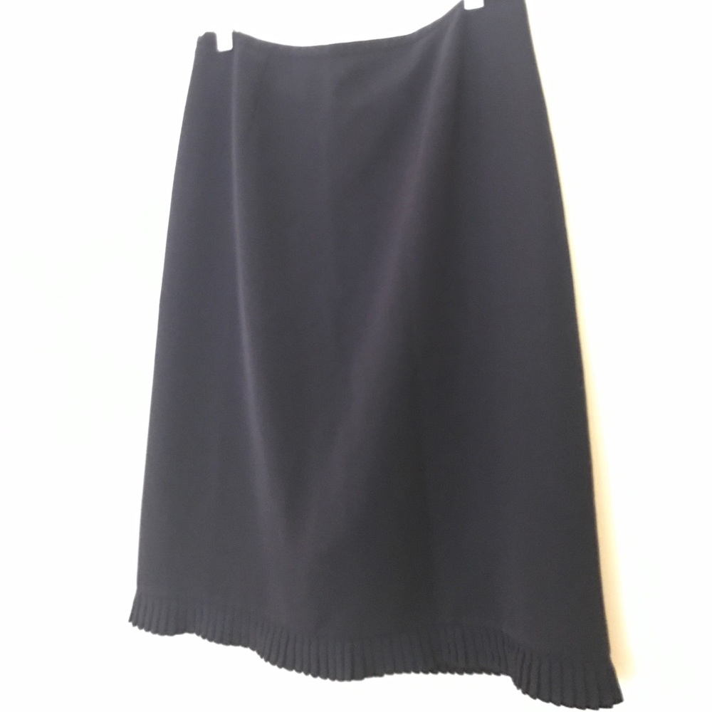 Long Navy Blue Pencil Skirt