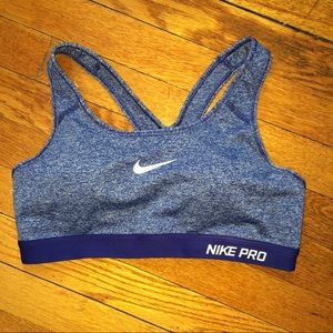 Nike Pro Blue Sports Bra