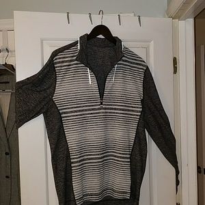3/4 zip sweatshirt.