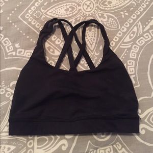 Lululemon black sports bra