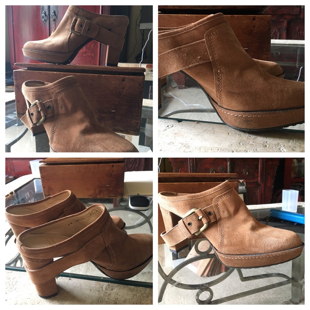 NWOT Stuart Weizmann made in Spain,4" heel slip on