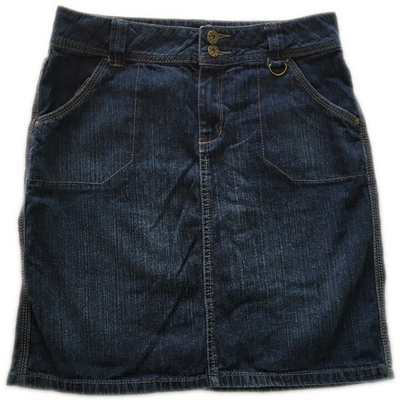 Jupe En Coton Bleu Faded Glory été - Taille S (4-6 Ans) - Occasion Très Bon état