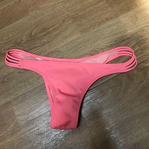 Victoria's Secret salmon strappy itsy bsuit bottom