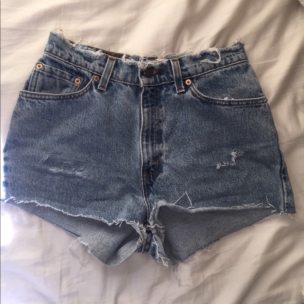 High waisted Levi's Jean shorts