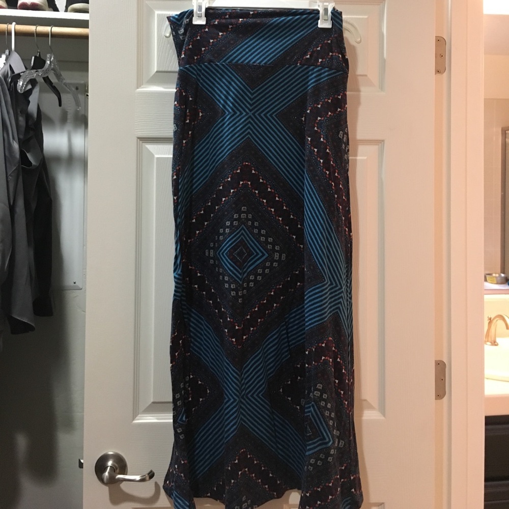 Print maxi skirt