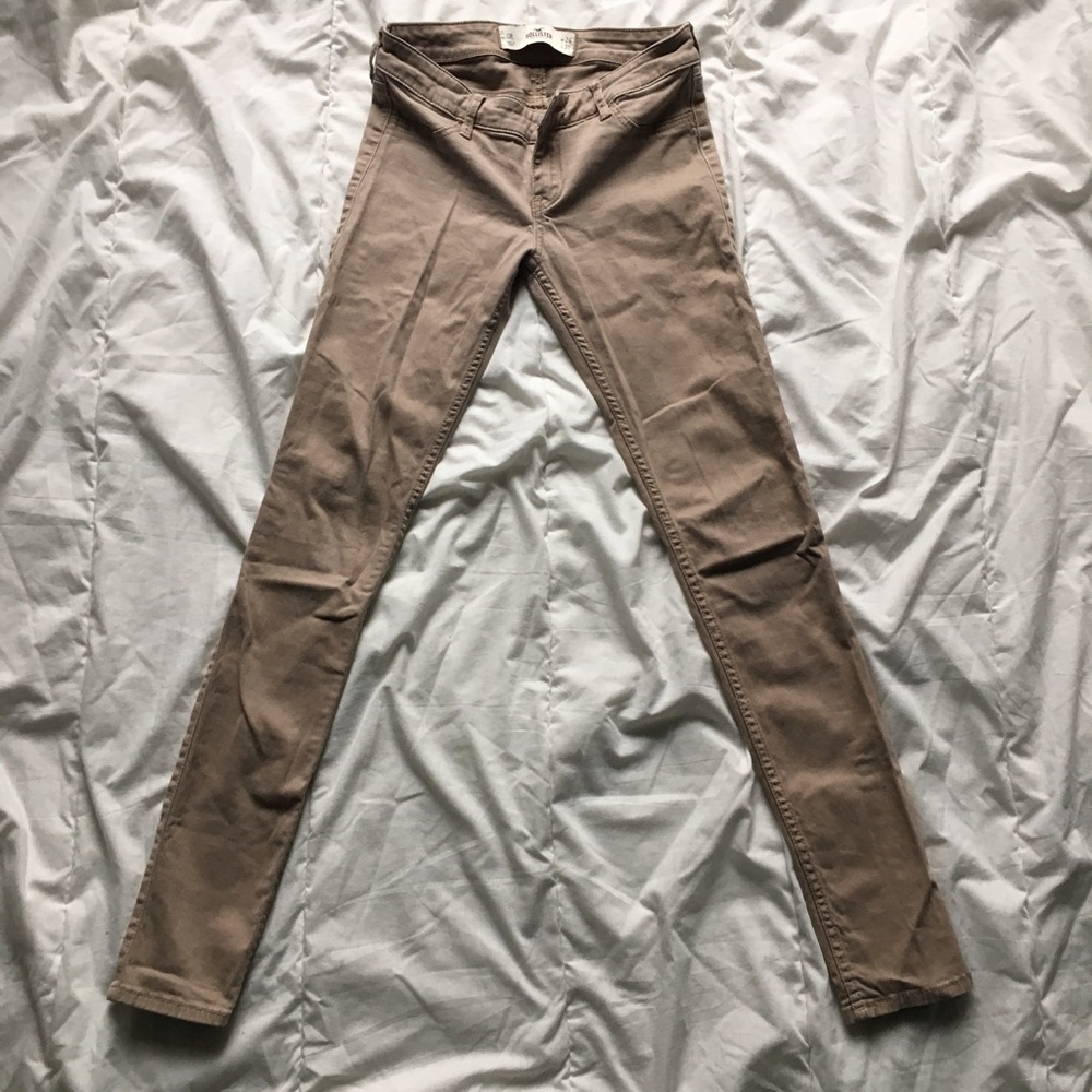 Tan Hollister Skinny Jeans