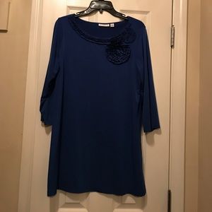 Woman's blue blouse