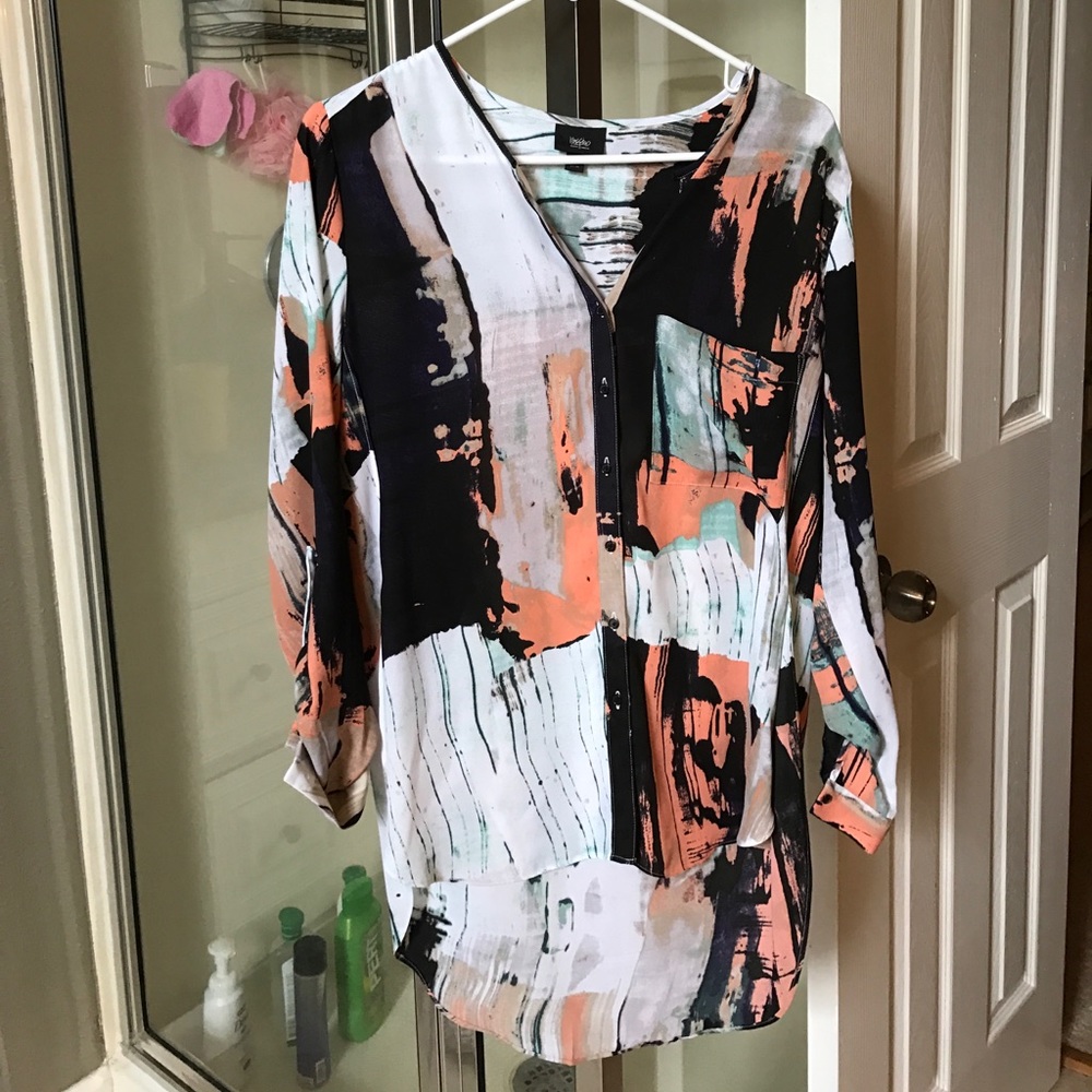 Chiffon quarter length shirt