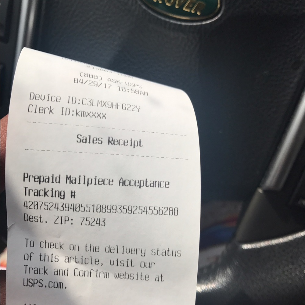 Your item is on the way!!!!