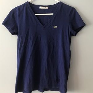 Blue V-neck