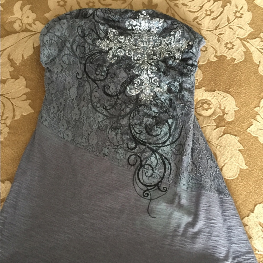 Strapless shirt