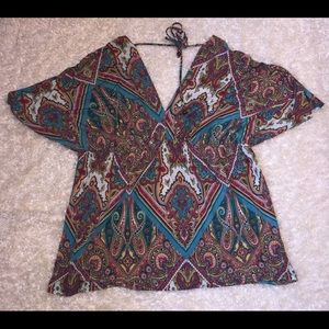 RubyRox paisley shirt 1XL
