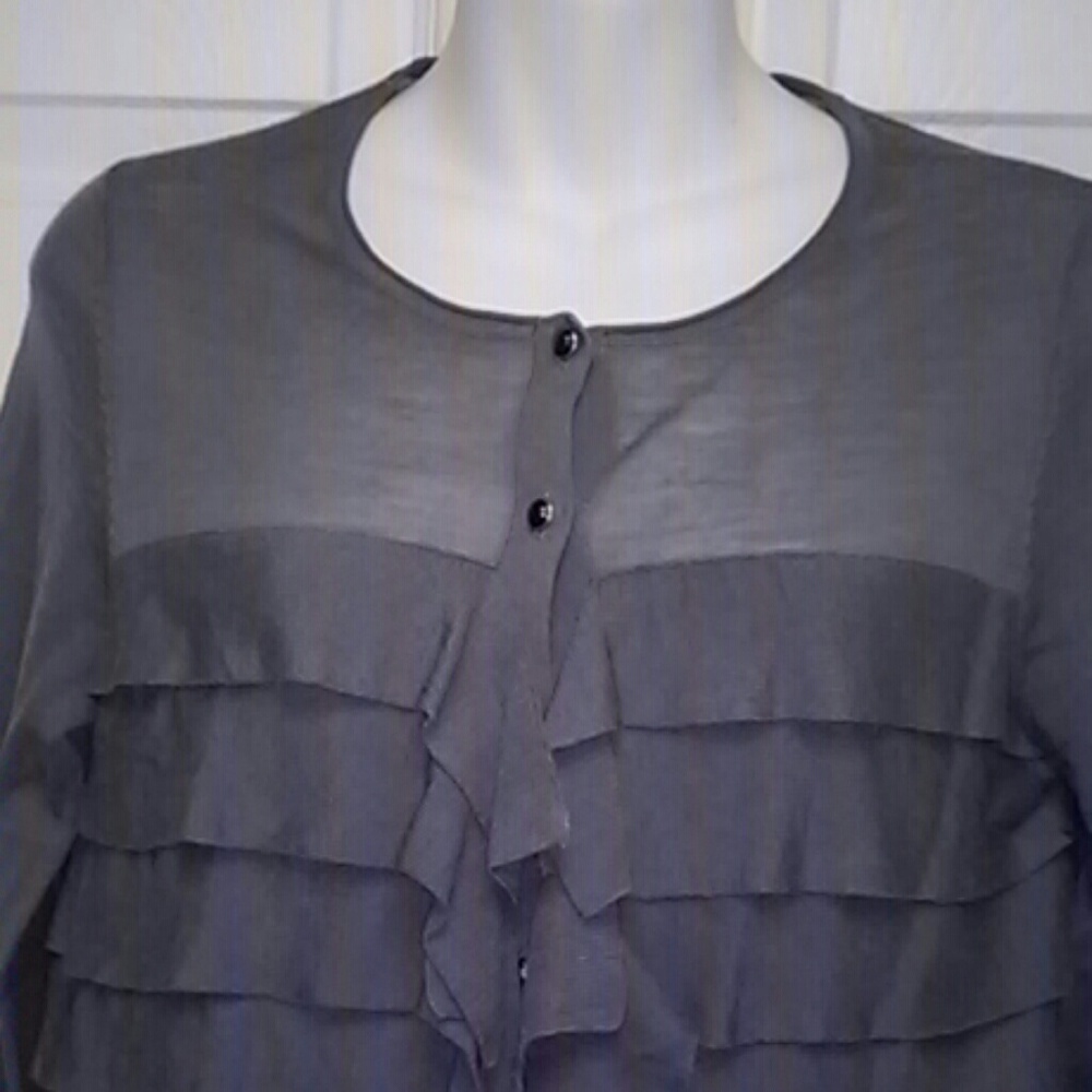 NWOT Ann Taylor Grey Button down Cardigan