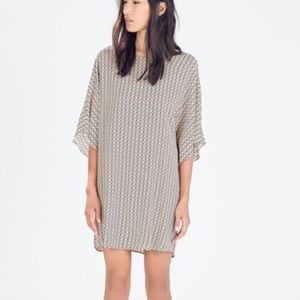 ZARA printed tunic dress